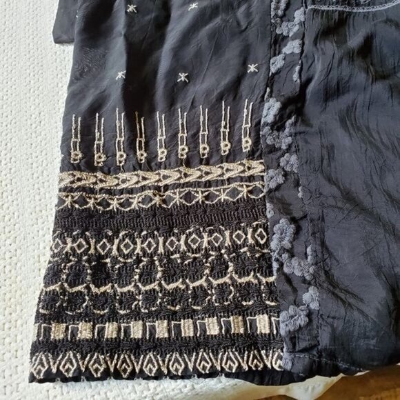 Johnny Was Embroidered Button Front Sz. M Long Sleeve Dress Tunic - Picture 12 of 12